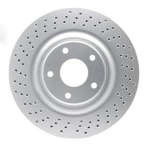 Cadillac XLR Brake Rotor (1) - Front - R1 Concepts - GeoSPEC Coated Rotor - Drilled - `05-`13